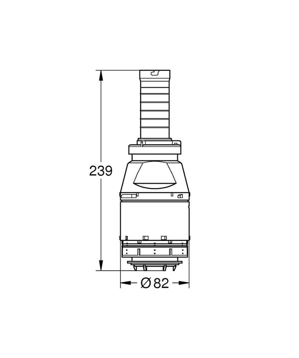 Miniatyrbillede 2 af 2: GROHE 42690000 reservedel til toilet