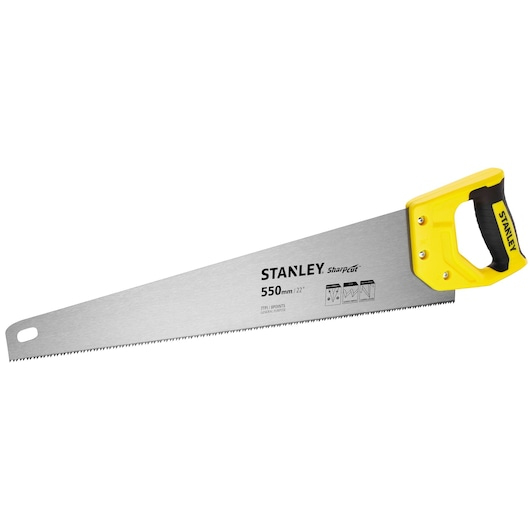 Stanley STHT20368-1 käsisaha 55 cm Musta, Ruostumaton teräs, Keltainen