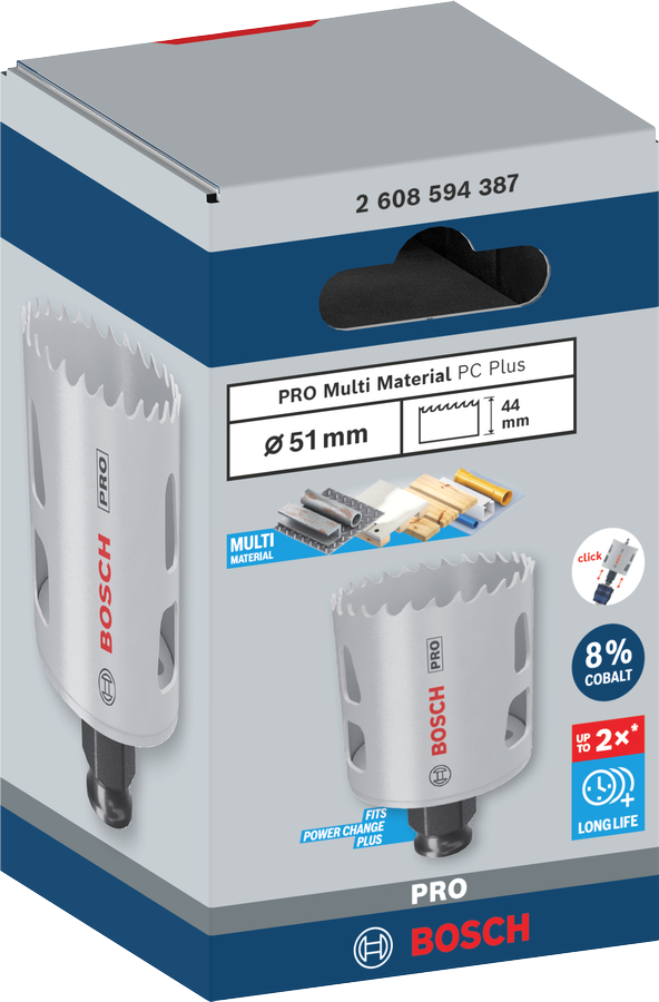 Bosch PRO Multi Material PC Plus hålborr Borr 1 styck