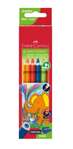 Faber-Castell 116506 färgpennor Multifärg 6 styck Faber-Castell 116506 färgpennor Multifärg 6 styck