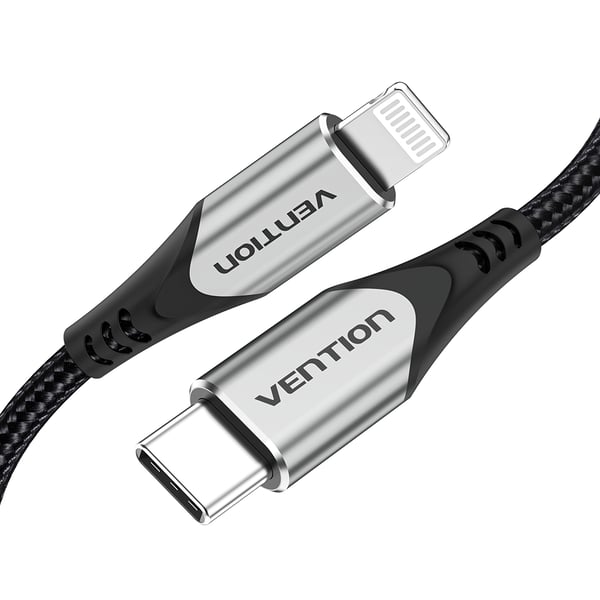 Vention TACHF mobiltelefonkablar Grå 1 m USB C Lightning