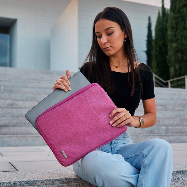 COOL Accesorios 8434847055879 taske og etui til laptop 38,1 cm (15") Lyserød