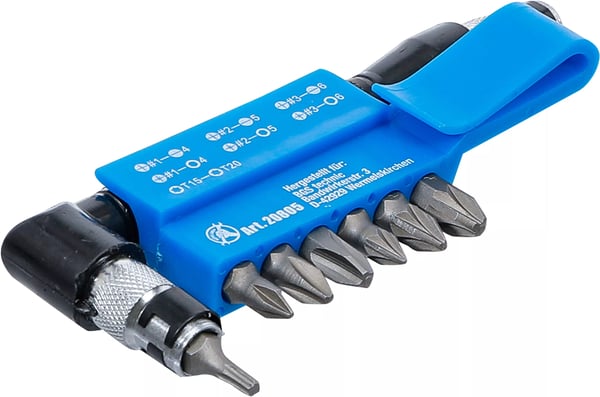 BGS technic Angled Screwdriver with 7 double ended bits