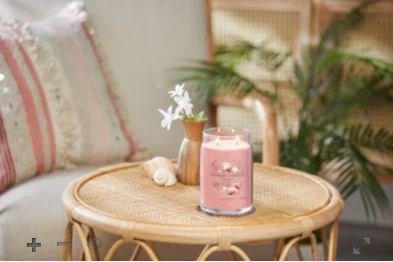 Yankee Candle 1629962E stearinljus Cylinder Citrus, Blommigt, Vanilj Rosa 1 styck