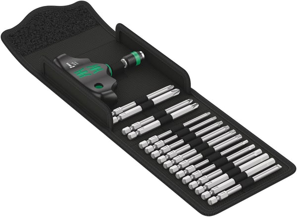 Miniatyrbillede 1 af 6: Wera Kraftform Kompakt 400 Multi-bit skruetrækker