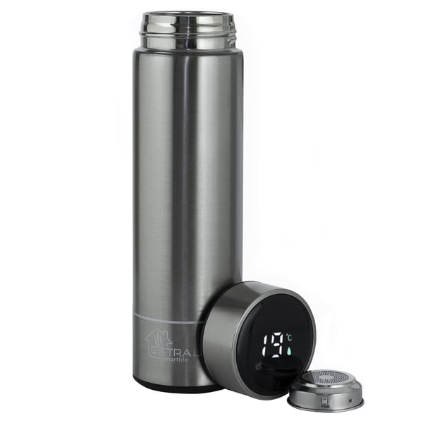 Miniatyrbillede 9 af 9: Extralink MUG-SMART500 SILVER rejsekrus 500 ml Sølv Rustfrit stål