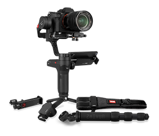 Miniatyrbillede 5 af 7: Zhiyun Tech Weebill Lab Smartphone-/sportskamera stabilisator Sort