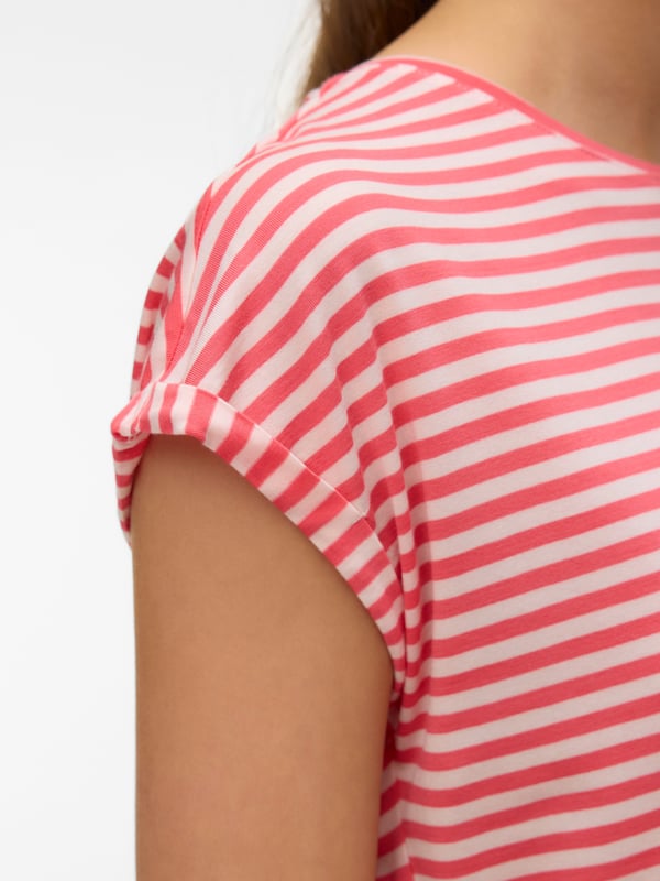 Vero Moda VMAVA T-Shirt,10284469,XL Rund krave Kort ærme Elastin
