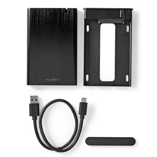 Miniatyrbillede 8 af 14: Nedis HDDE25410BK drevkabinet HDD kabinet Sort 2.5"