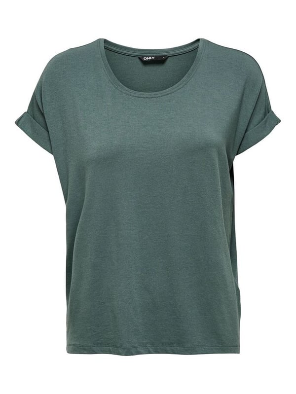 ONLY 15106662 T-tröja Rund ringning Kortärmad Elastan, Polyester, Viskos