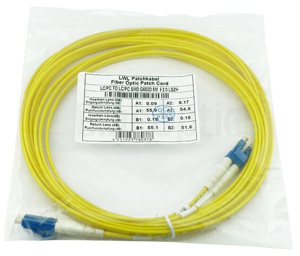 BlueOptics SFP3131BU2MK InfiniBand och fiberoptisk kabel 2 m LC Gul