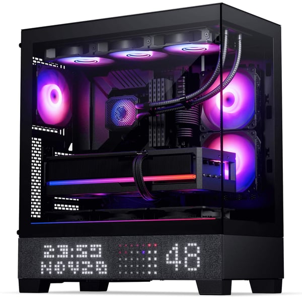 Miniatyrbild 4 av 12: Phanteks XT View Matrix Midi Tower Svart