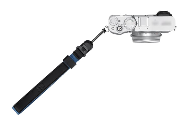 Miniatyrbillede 13 af 14: JJC WS-1 BLUE strop Digitalt kamera Mikrofiber, Nylon, Aluminium Sort, Blå