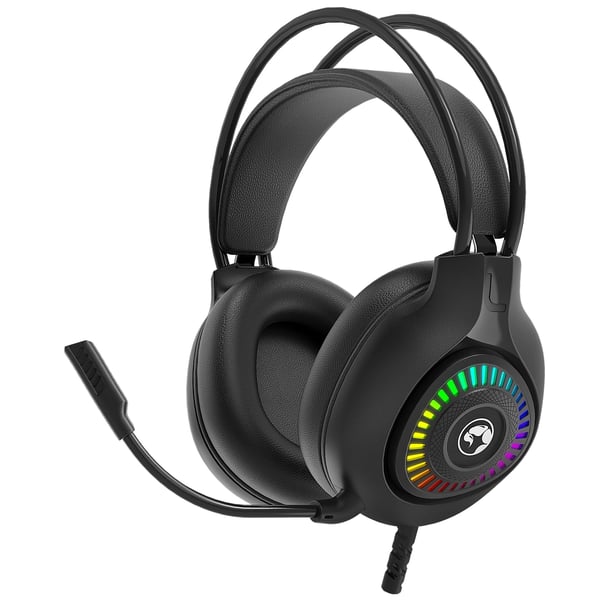 Miniatyrbillede 5 af 5: Marvo H8325 Akari 40 USB 2.0 Wired Gaming RGB Headset (Black) Ledningsført Spil Sort