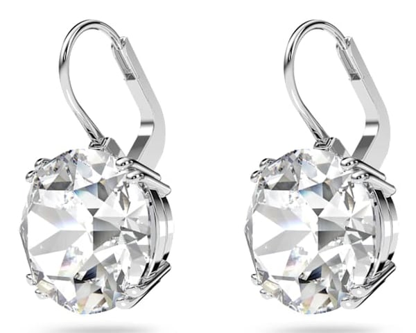 Miniatyrbillede 4 af 5: Swarovski 5628351 ørering Clip on øreringe Metal Sølv, Hvid