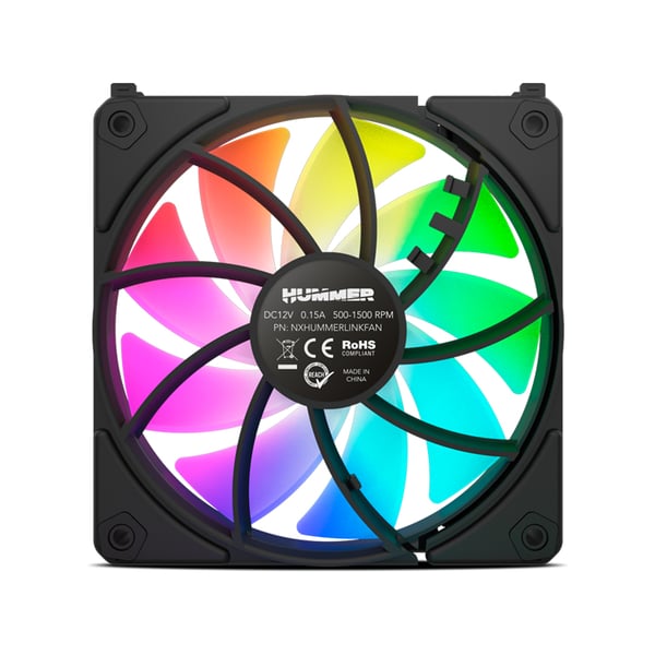 NOX Hummer EASY LINK Datorväska Luftkylare 12 cm Svart 3 styck