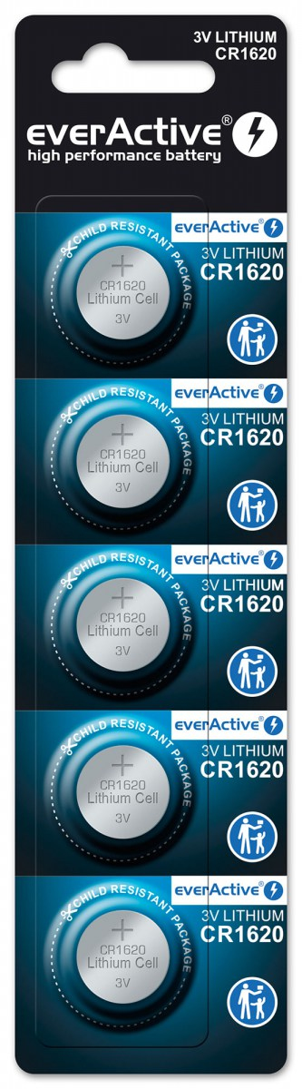 Everactive CR16205BL husholdningsbatteri Engangsbatteri CR1620 Lithium