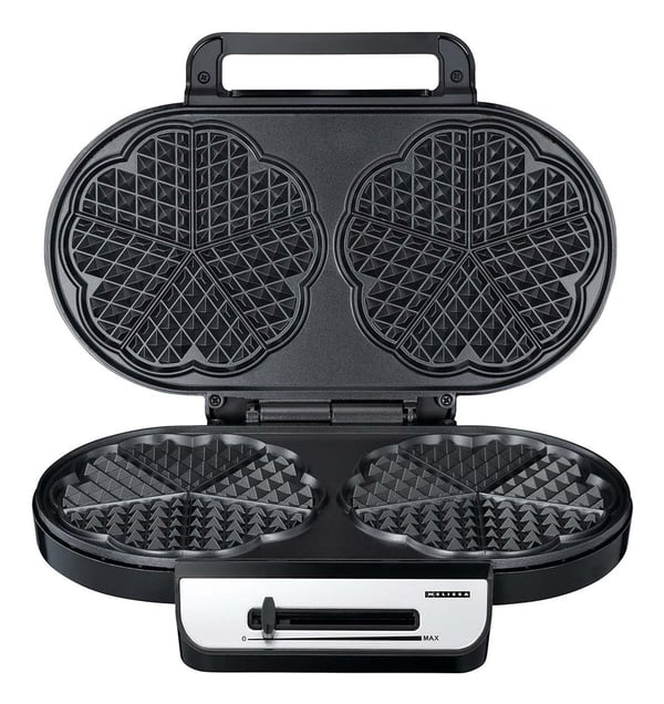 Miniatyrbillede 4 af 4: Melissa 16250087 10 vaffel/vafler 1200 W Sort, Rustfrit stål