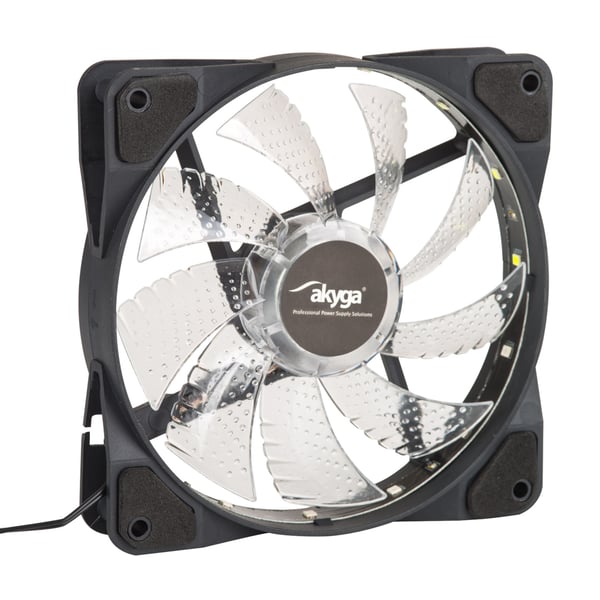 Miniatyrbillede 1 af 5: Akyga AW-12D-LED Computerkølesystem Computerkabinet Ventilator 12 cm Sort
