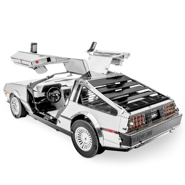 Miniatyrbillede 2 af 6: Metal Earth DeLorean Bybil model Monteringssæt