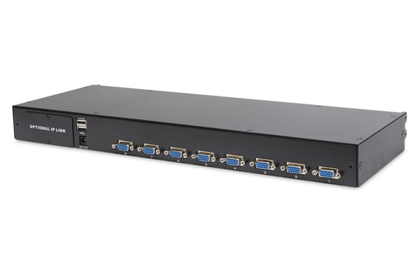 Digitus DS-72210-2GE rack 43,2 cm (17") 1280 x 1024 pixlar Svart 1U