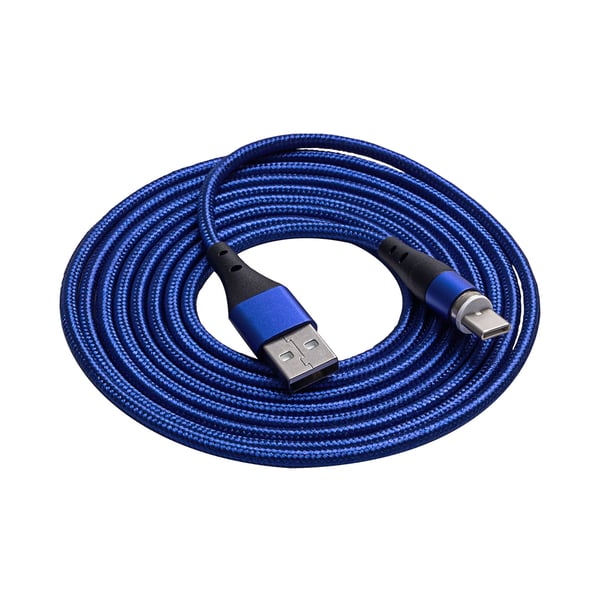 Miniatyrbillede 1 af 4: Akyga AK-USB-43 USB-kabel USB 2.0 2 m USB C USB A 18 W Blå