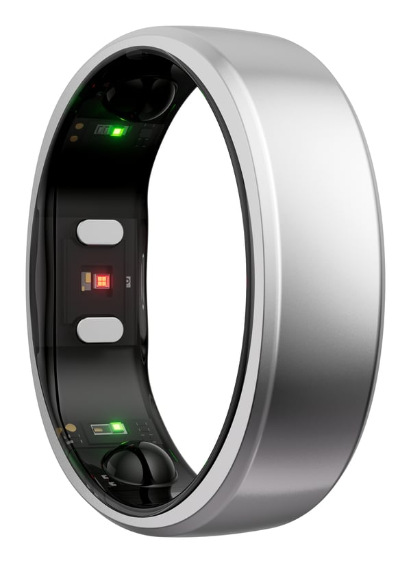 Miniatyrbillede 36 af 37: RingConn Gen 2 Nej Aktivitetsmåler med smart ring IP68 Sølv