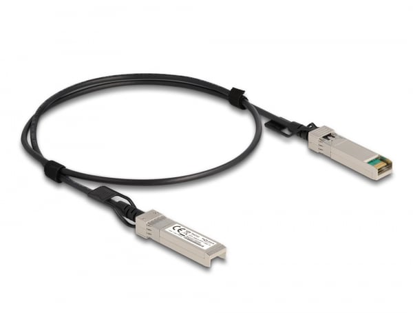 Miniatyrbild 2 av 2: DeLOCK 84217 InfiniBand och fiberoptisk kabel 1 m SFP+ Svart, Silver