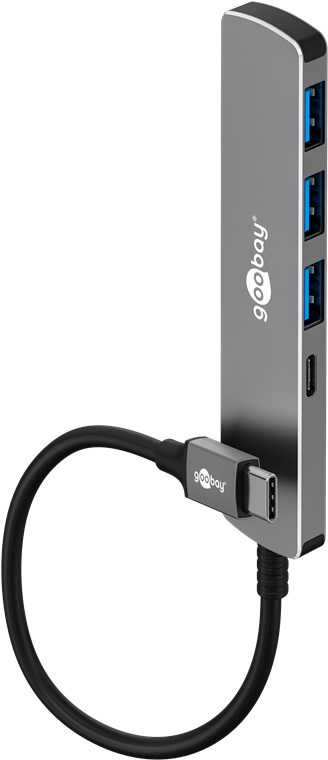 Pikkukuva 1 / 2: Goobay 79158 keskitin USB Type-C 5000 Mbit/s Harmaa