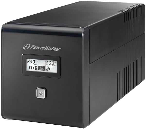 Miniatyrbillede 1 af 4: PowerWalker VI 1000 LCD UPS-enhed 1 kVA 600 W 4 AC stikkontakt(er)