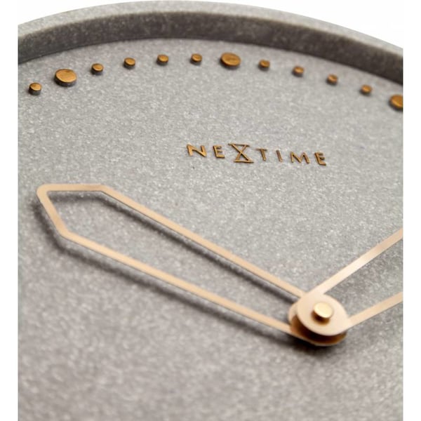 NeXtime 3197GS Væg- og bordur Kvartsur Cirkel Grå
