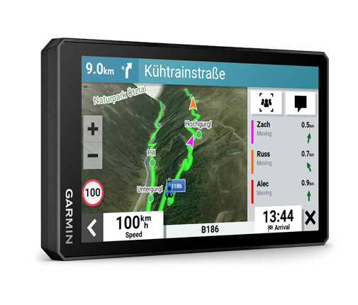 Garmin ZUMO XT2 MT-S navigatorer Handheld / Fast 15,2 cm (6") Pekskärm 340 g Svart