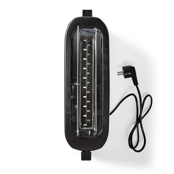 Nedis KABT310EAL brödrostar 6 1 skivor 1000 W Aluminium, Svart