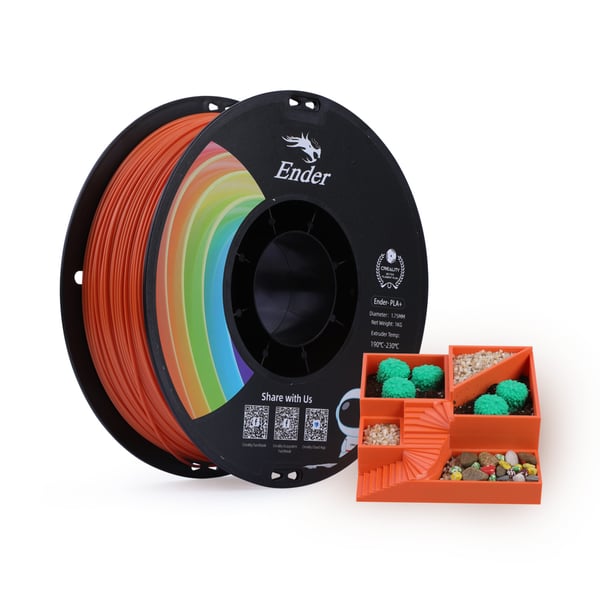 Creality 3301010307 Material för 3D-utskrifter Polylaktidsyra (PLA) Orange 1 kg