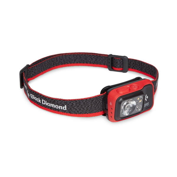 Black Diamond Spot 400 Svart, Röd Pannbandsficklampa LED
