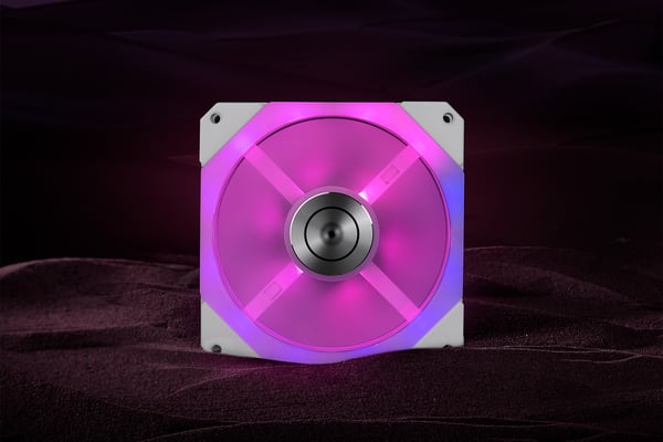 EK 3831109854204 kylsystem för dator Datorväska Fan 12 cm Vit