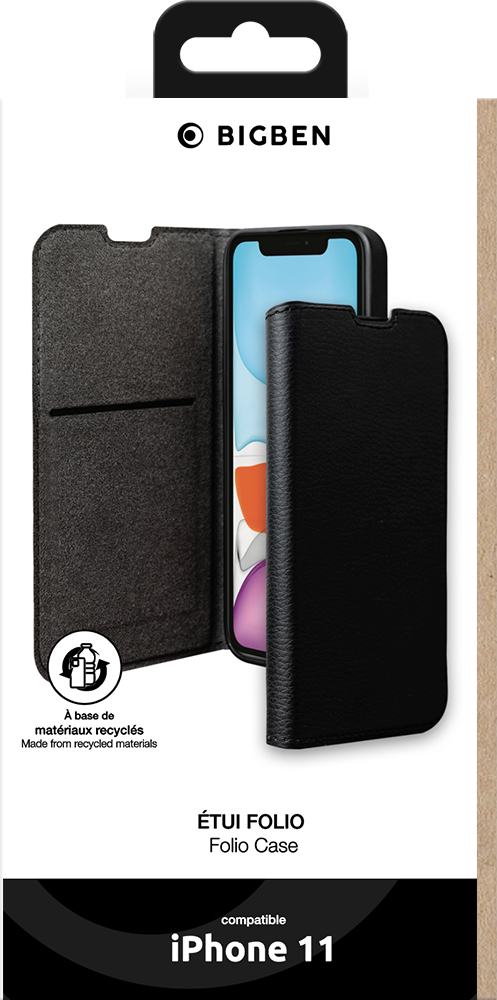Bigben Connected FOLIOIP11BV2 mobiltelefonfodral Folio Svart