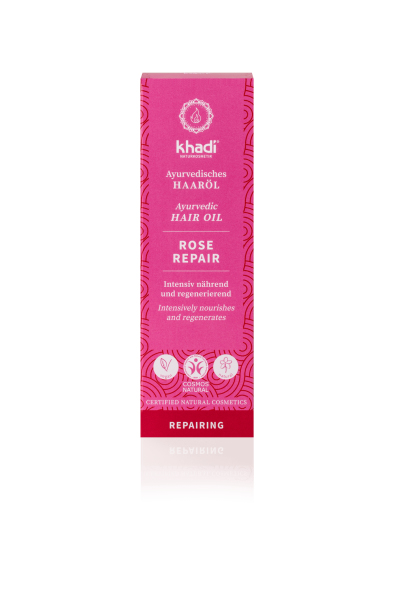 Miniatyrbillede 2 af 4: Khadi Ayurvedic Hair Oil rose Repair Hår olie 50 ml Kvinder