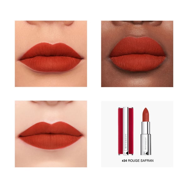 Miniatyrbillede 5 af 5: Givenchy Le Rouge Deep Velvet 3,4 g 34 Rouge Safran Mat