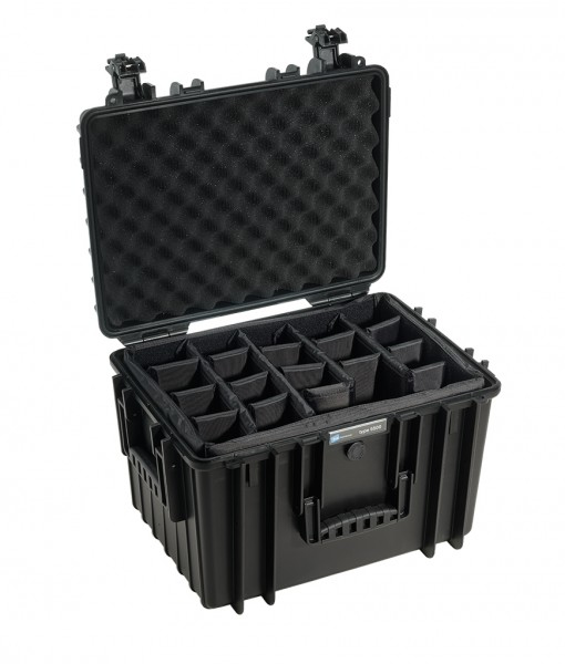 Miniatyrbillede 2 af 2: B&W Cases 5500/B/RPD transportkasse til udstyr Taske/klassisk taske Sort