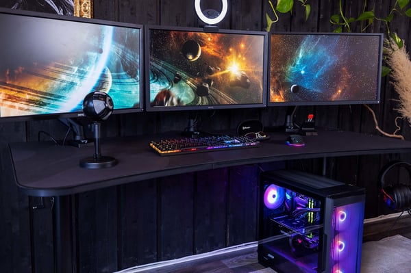 Arozzi Arena Gaming Desk Svart, Grå