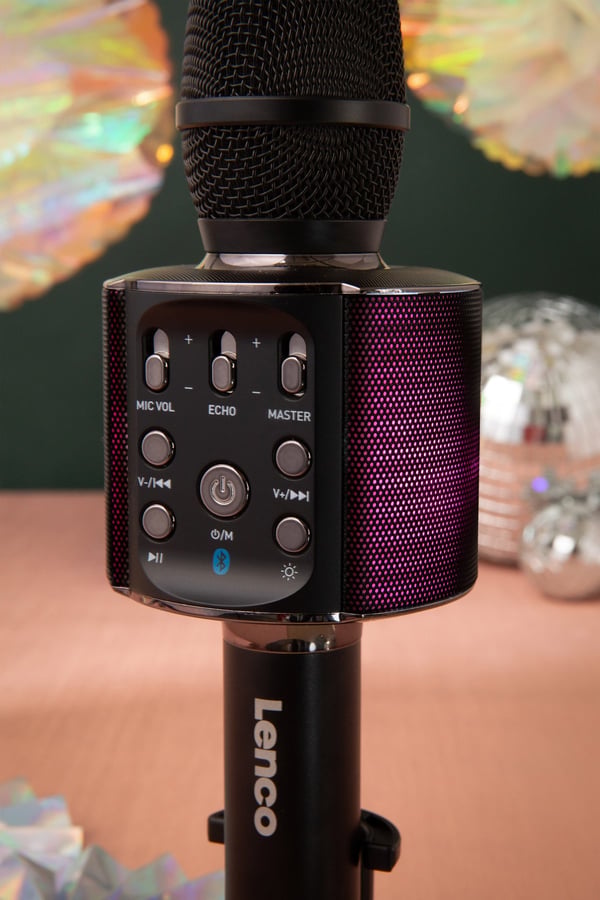 Lenco BMC-090 Sort Karaoke mikrofon
