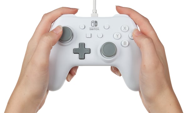 Miniatyrbillede 3 af 11: PowerA 1517033-01 spil-controller Grå, Hvid USB Gamepad Analog Nintendo Switch