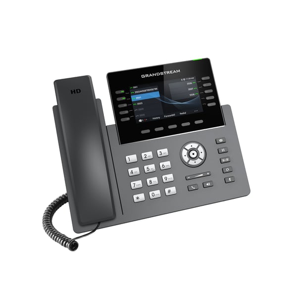 Miniatyrbild 2 av 3: Grandstream Networks GRP2615 IP-telefoner Svart, Grå 10 linjer TFT Wi-Fi