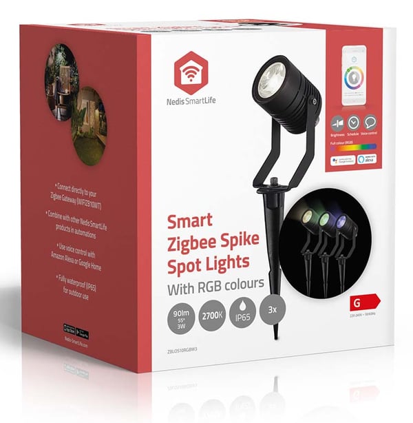 Nedis ZBLOS10RGBW3 utomhusbelysning Markbelysning utomhus LED 9 W G