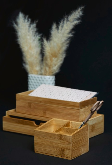 Miniatyrbillede 7 af 8: WENKO 23917100 opbevaringskasse Opbevaringsboks Rektangulær Bamboo