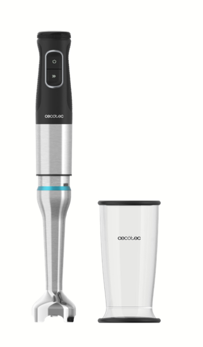 Cecotec 03969 blender Nedsænkning blender 1500 W Sort, Rustfrit stål
