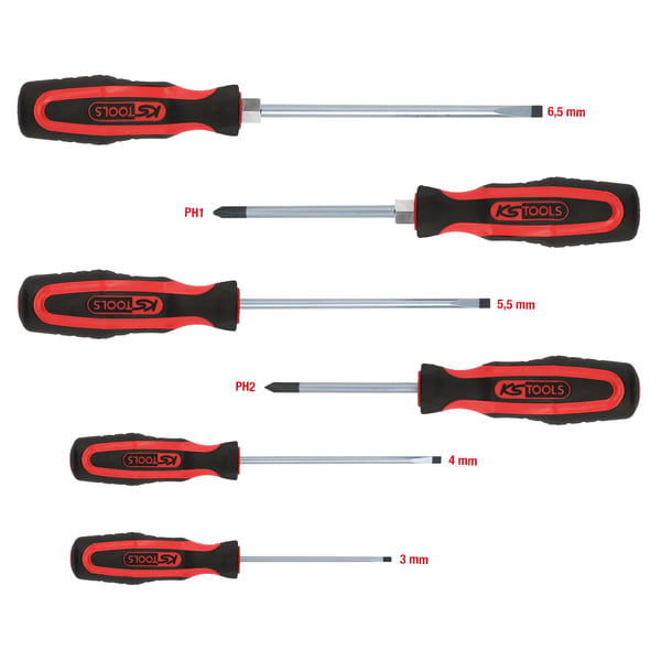 Miniatyrbillede 1 af 2: KS Tools 159.0010 manuel skruetrækker Enkelt