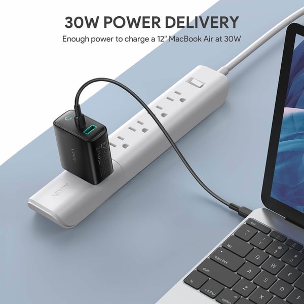 AUKEY Focus Duo Universel Sort Vekselstrøm Indendørs