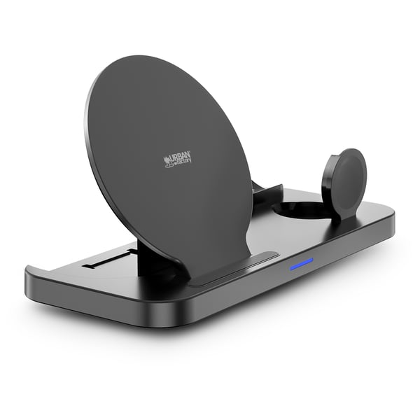 Miniatyrbillede 4 af 6: Urban Factory SWC35UF oplader til mobil enhed Hovedtelefoner, SmartWatch, Telefon Sort Batteri Trådløs opladning Indendørs